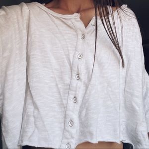 Urban Outfitters White Button-up, small!